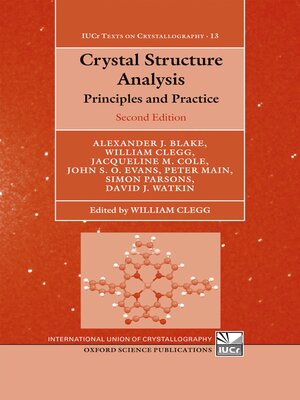 cover image of Crystal Structure Analysis